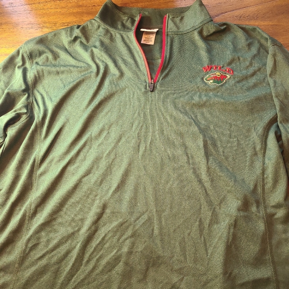 Minnesota Wild NHL 1/4 Zip Pullover Longsleeve Mens Size XL